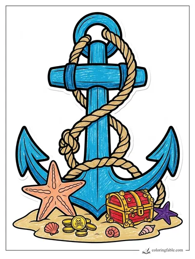 Colored example of this coloring page