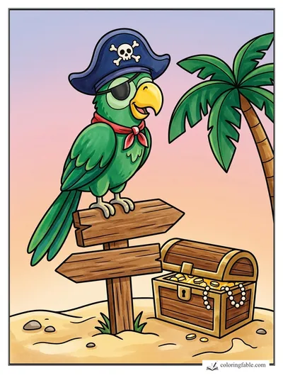 Colored example of this coloring page