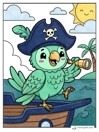 Colored example of this coloring page