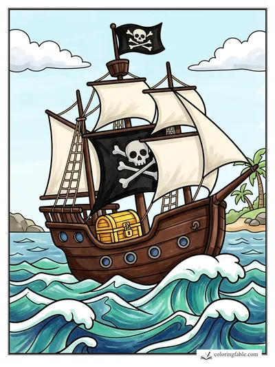 Colored example of this coloring page