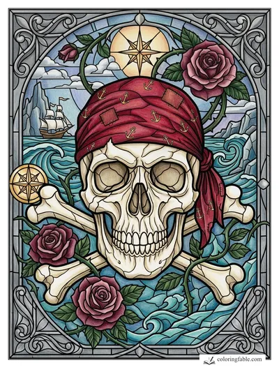Colored example of this coloring page