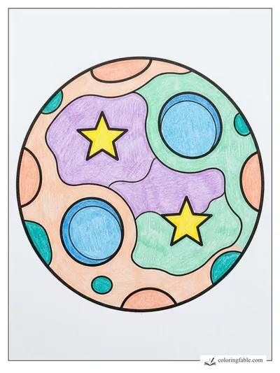 Colored example of this coloring page