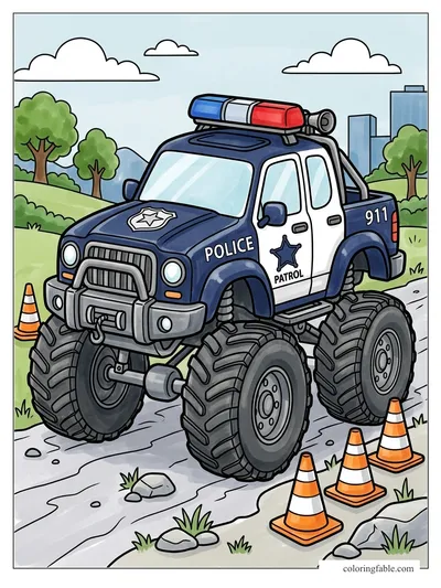 Colored example of this coloring page