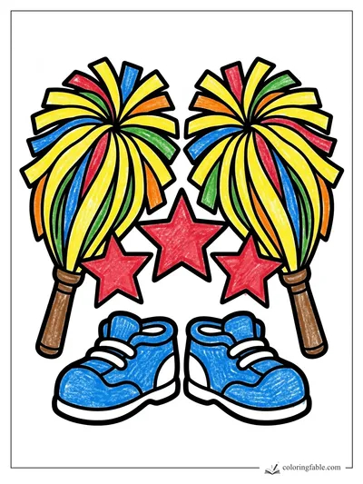 Colored example of this coloring page