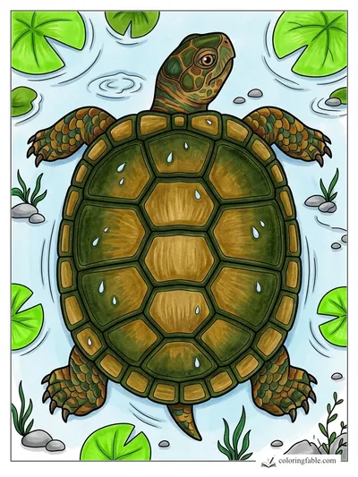 Colored example of this coloring page