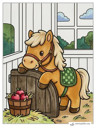 Colored example of this coloring page