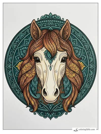 Colored example of this coloring page