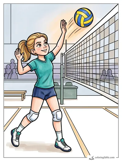 Colored example of this coloring page