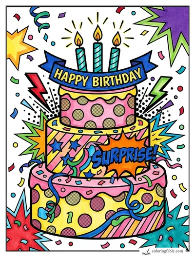 Colored example of this coloring page
