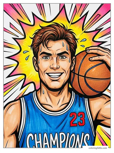 Colored example of this coloring page