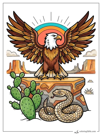 Colored example of this coloring page