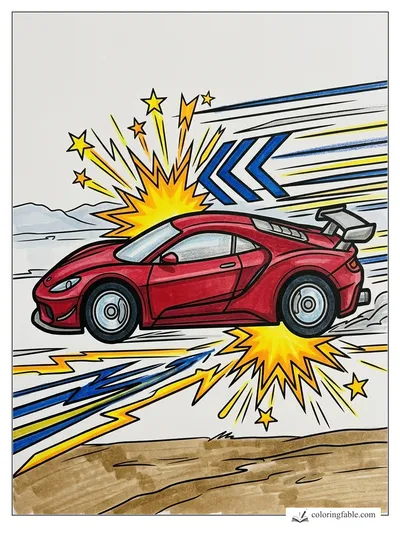 Colored example of this coloring page