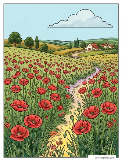 Colored example of this coloring page
