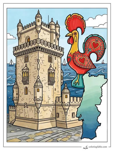 Colored example of this coloring page