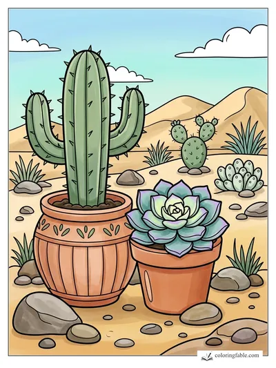 Colored example of this coloring page