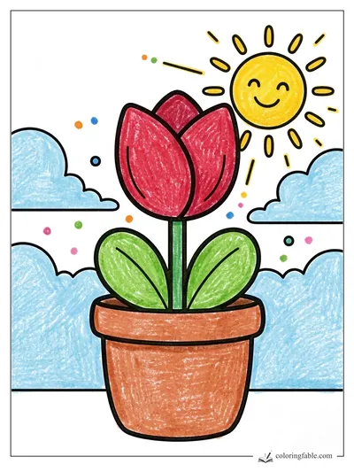 Colored example of this coloring page