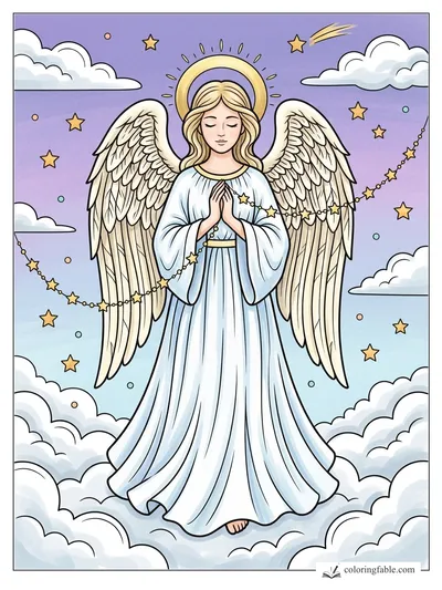 Colored example of this coloring page