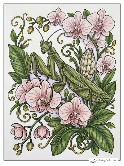 Colored example of this coloring page