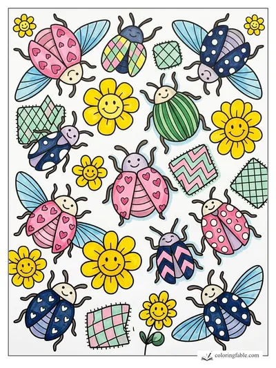 Colored example of this coloring page