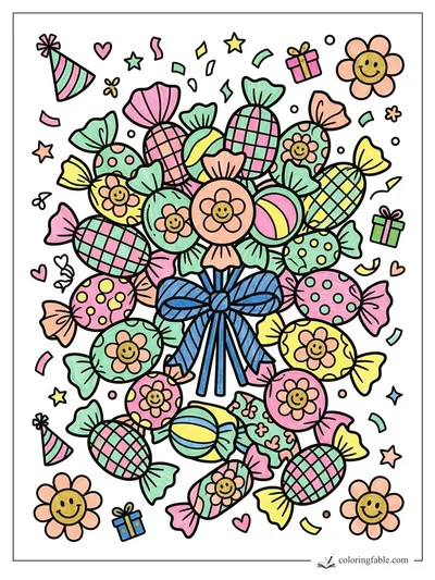 Colored example of this coloring page