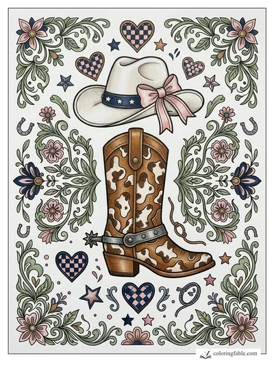 Colored example of this coloring page