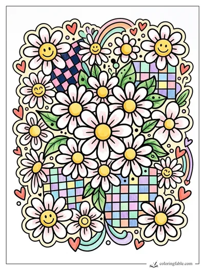 Colored example of this coloring page
