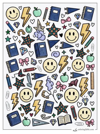 Colored example of this coloring page