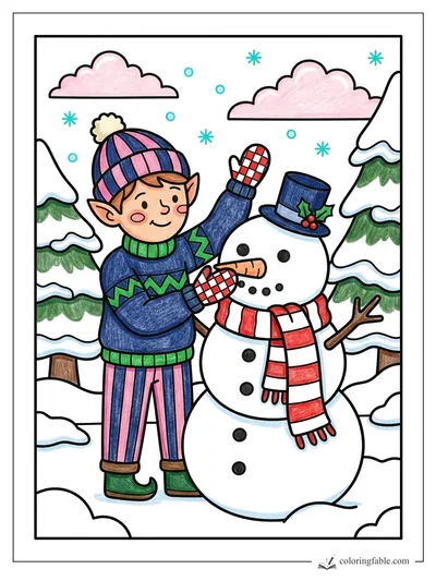 Colored example of this coloring page
