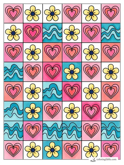Colored example of this coloring page