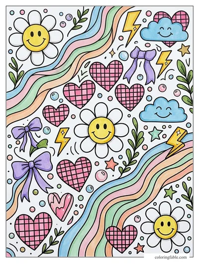 Colored example of this coloring page
