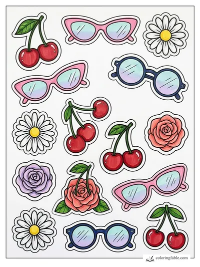 Colored example of this coloring page