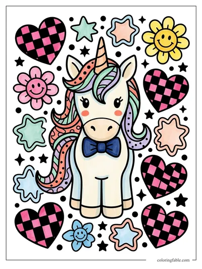 Colored example of this coloring page