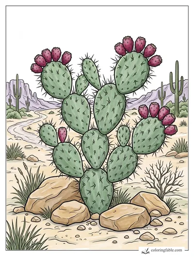 Colored example of this coloring page