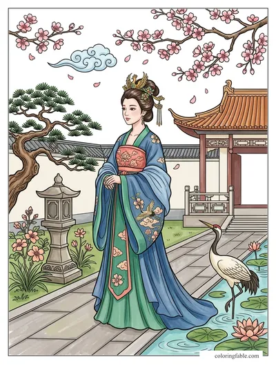 Colored example of this coloring page