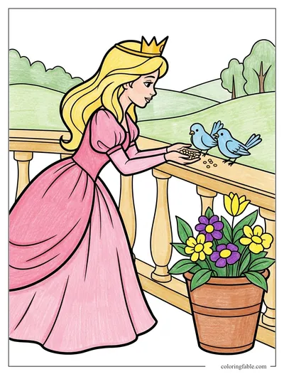 Colored example of this coloring page
