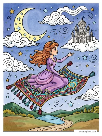 Colored example of this coloring page