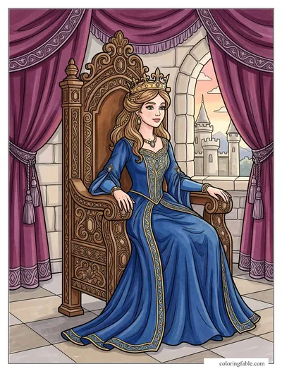 Colored example of this coloring page