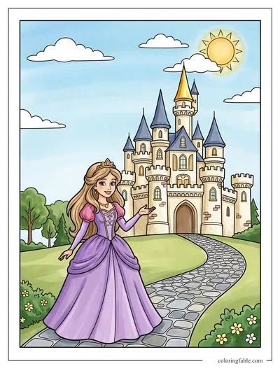 Colored example of this coloring page