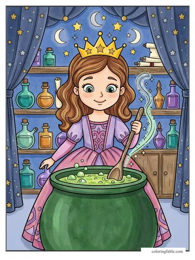 Colored example of this coloring page