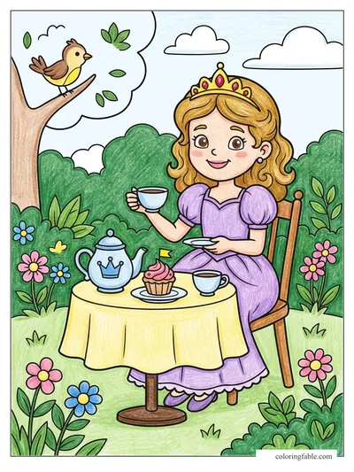 Colored example of this coloring page