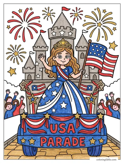 Colored example of this coloring page