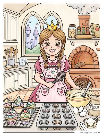 Colored example of this coloring page