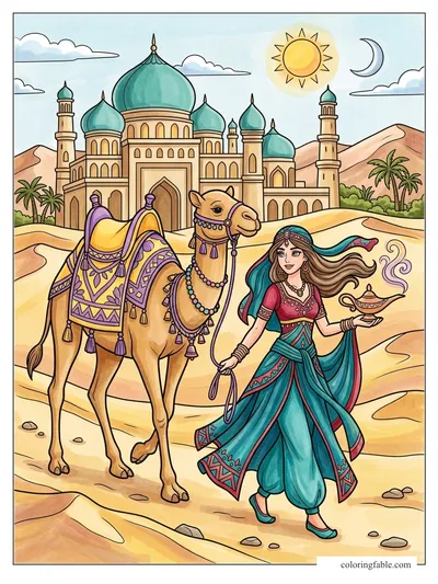 Colored example of this coloring page
