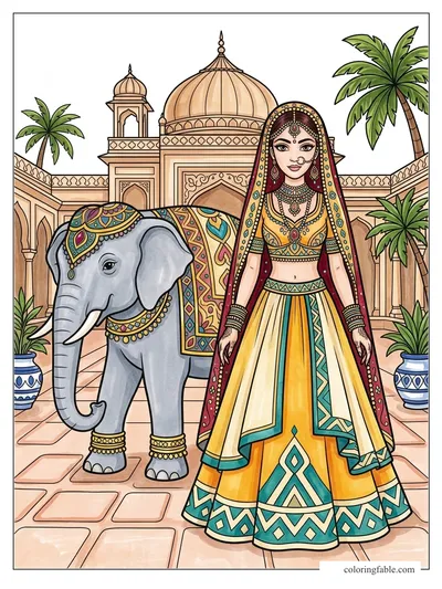 Colored example of this coloring page