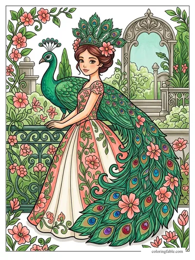 Colored example of this coloring page