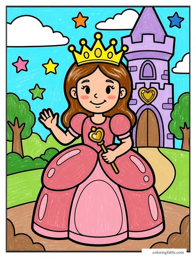 Colored example of this coloring page