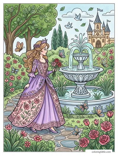 Colored example of this coloring page