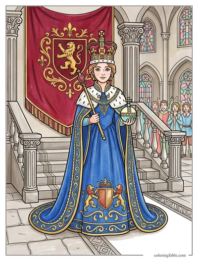 Colored example of this coloring page