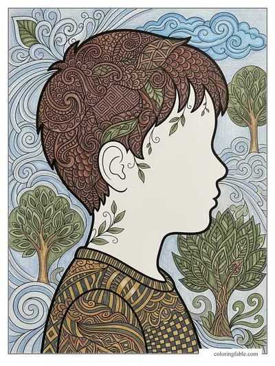 Colored example of this coloring page