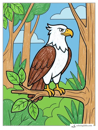 Colored example of this coloring page